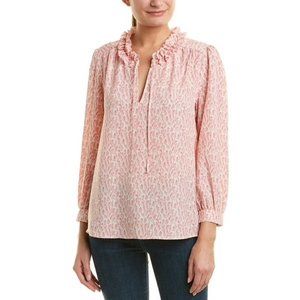 Joie Evangeline Ruffle Tied Neck Top